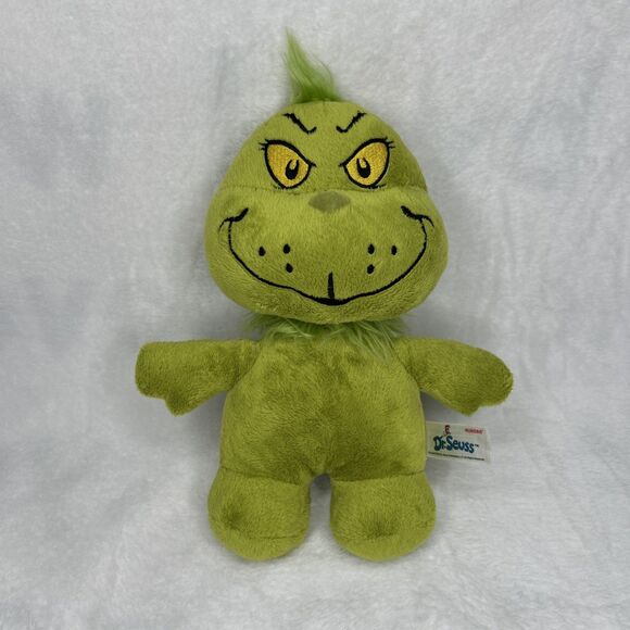 Dr. Seuss 9” Baby Grinch Who Stole Christmas Plush Aurora Stuffed Beanie - Picture 1 of 7